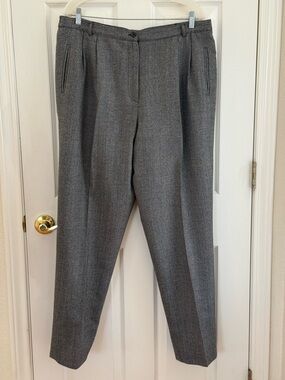 Rafaella Black and Gray Tweed Slacks